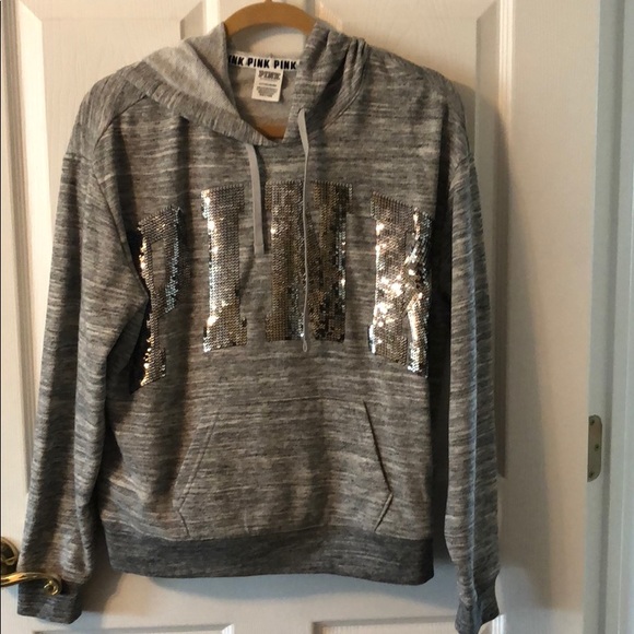 PINK Victoria's Secret Tops - Victoria’s Secret bling hoodie!